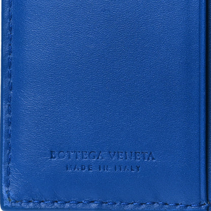 Bottega Veneta Nappa Intrecciato Bi-Fold Wallet Blue 8 of 9