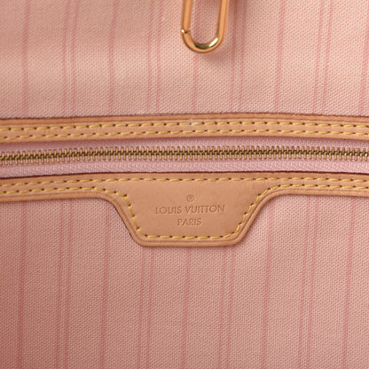 Louis Vuitton Damier Azur Delightful MM Rose Ballerine 7 of 8