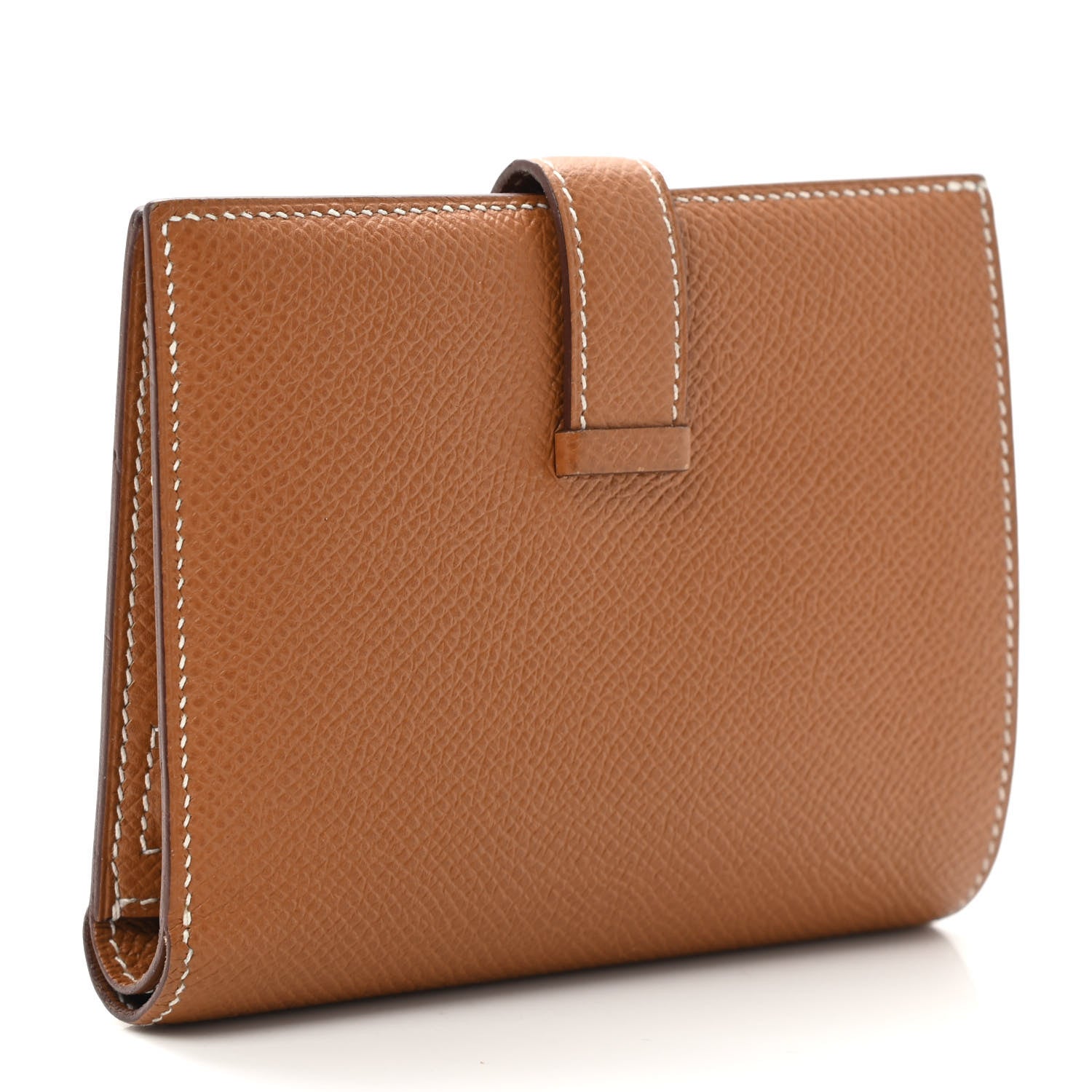 Hermes Epsom Bearn Compact Wallet Gold 3 of 7