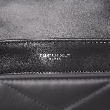 Saint Laurent Calfskin Y Quilted Monogram Toy Loulou Crossbody Bag Storm 7 of 10