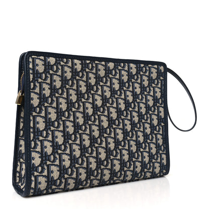 Christian Dior Oblique 30 Montaigne Pouch Blue 3 of 9