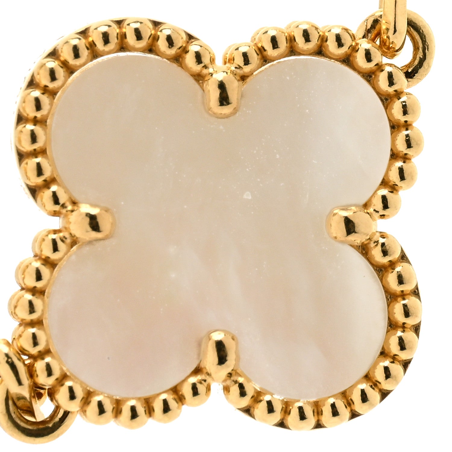 Van Cleef & Arpels 18K Yellow Gold Mother of Pearl 5 Motifs Vintage Alhambra Bracelet 5 of 5