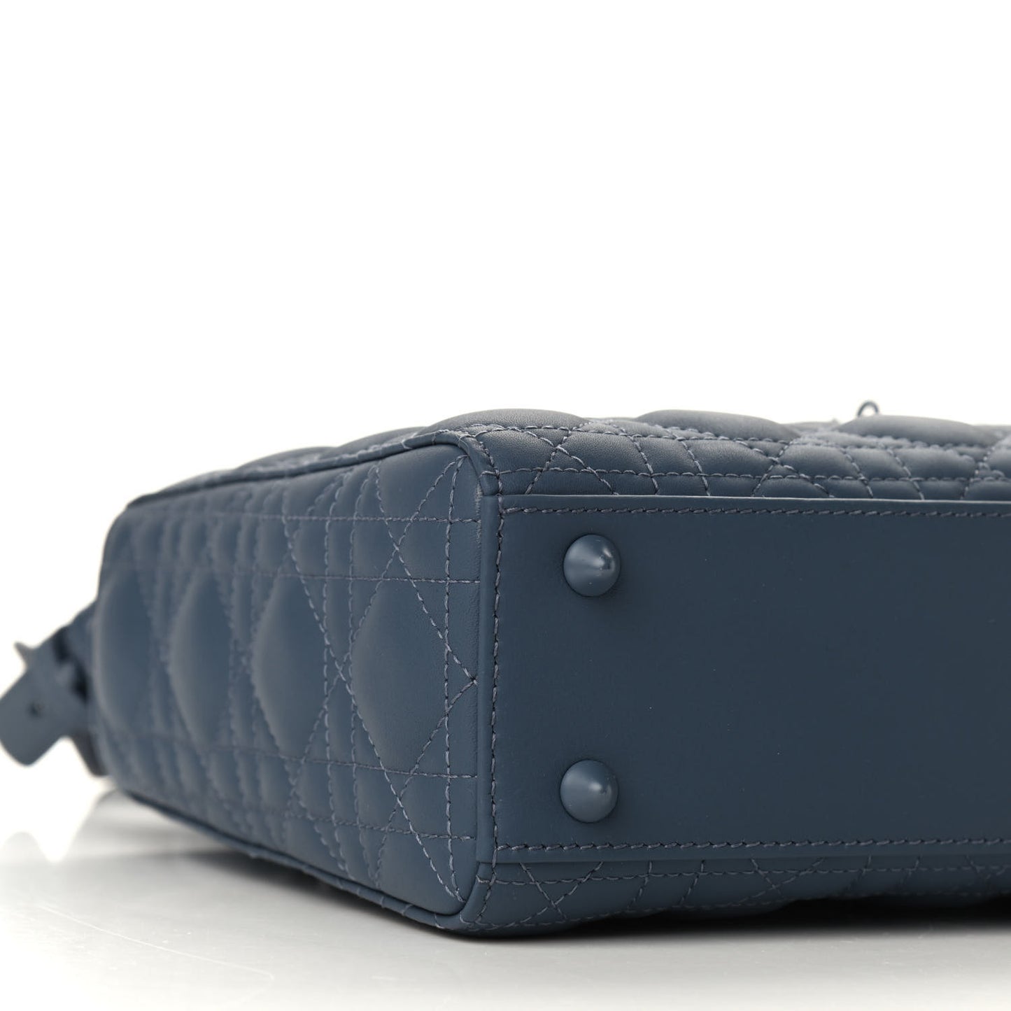 Ultra Matte Calfskin Cannage Small My ABCDior Lady Dior Dark Denim Blue