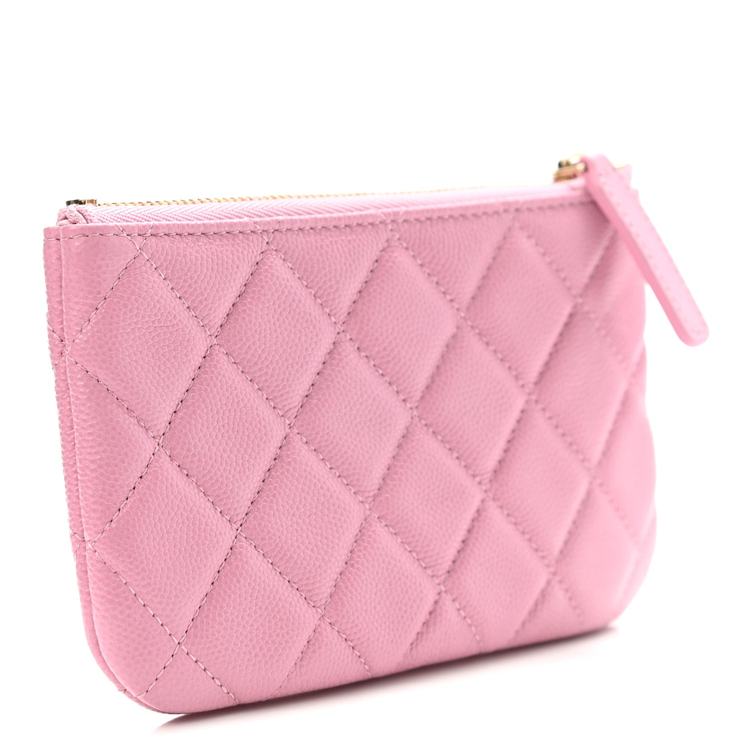 Chanel Caviar Quilted Small Cosmetic Case Pink 3 of 8