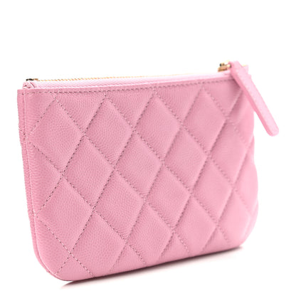 Chanel Caviar Quilted Small Cosmetic Case Pink 3 of 8