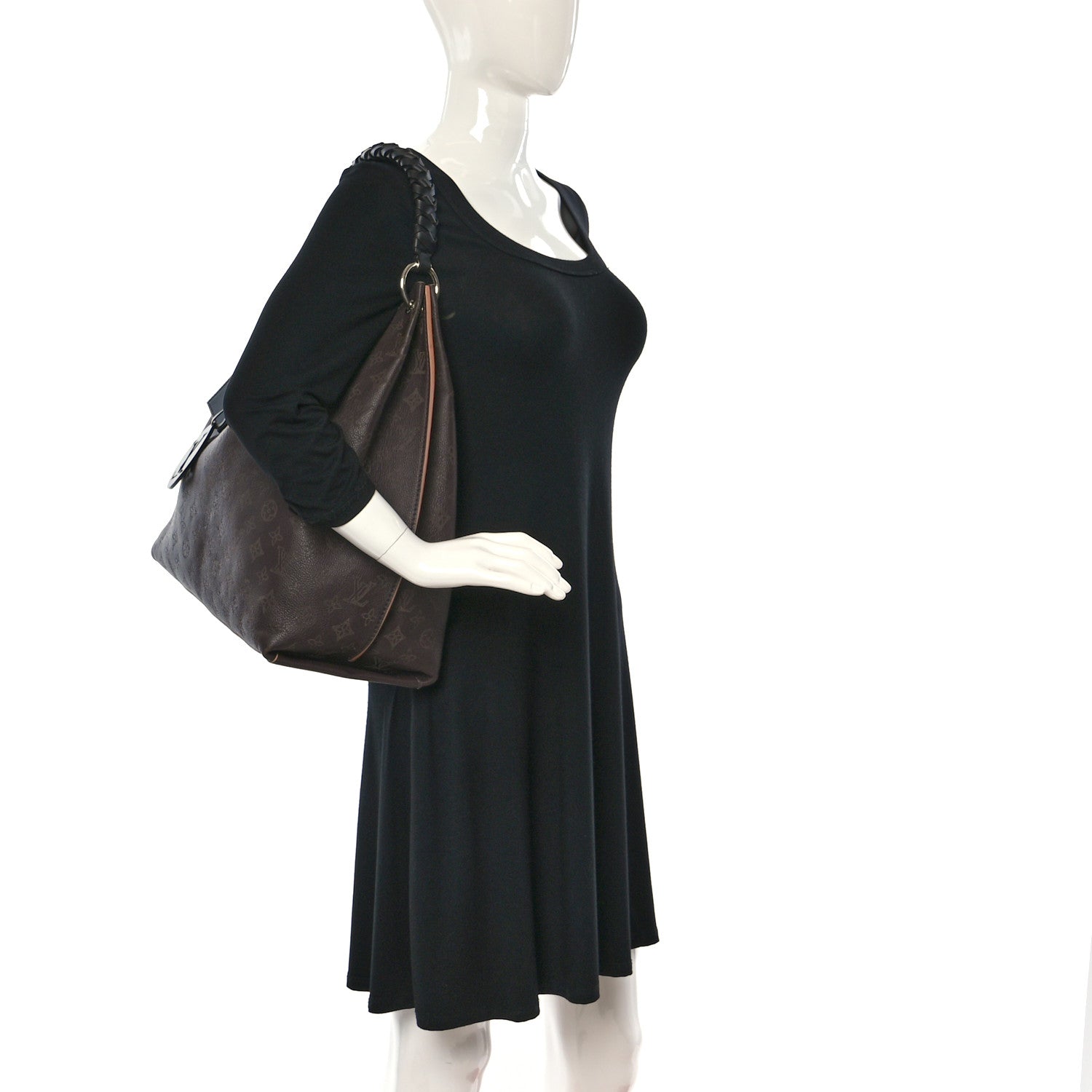 Louis Vuitton Mahina Carmel Hobo Chocolate 2 of 10