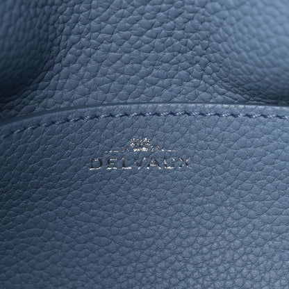 Delvaux Nubuck Santiag Pin Daily Shoulder Bag Denim II 6 of 17