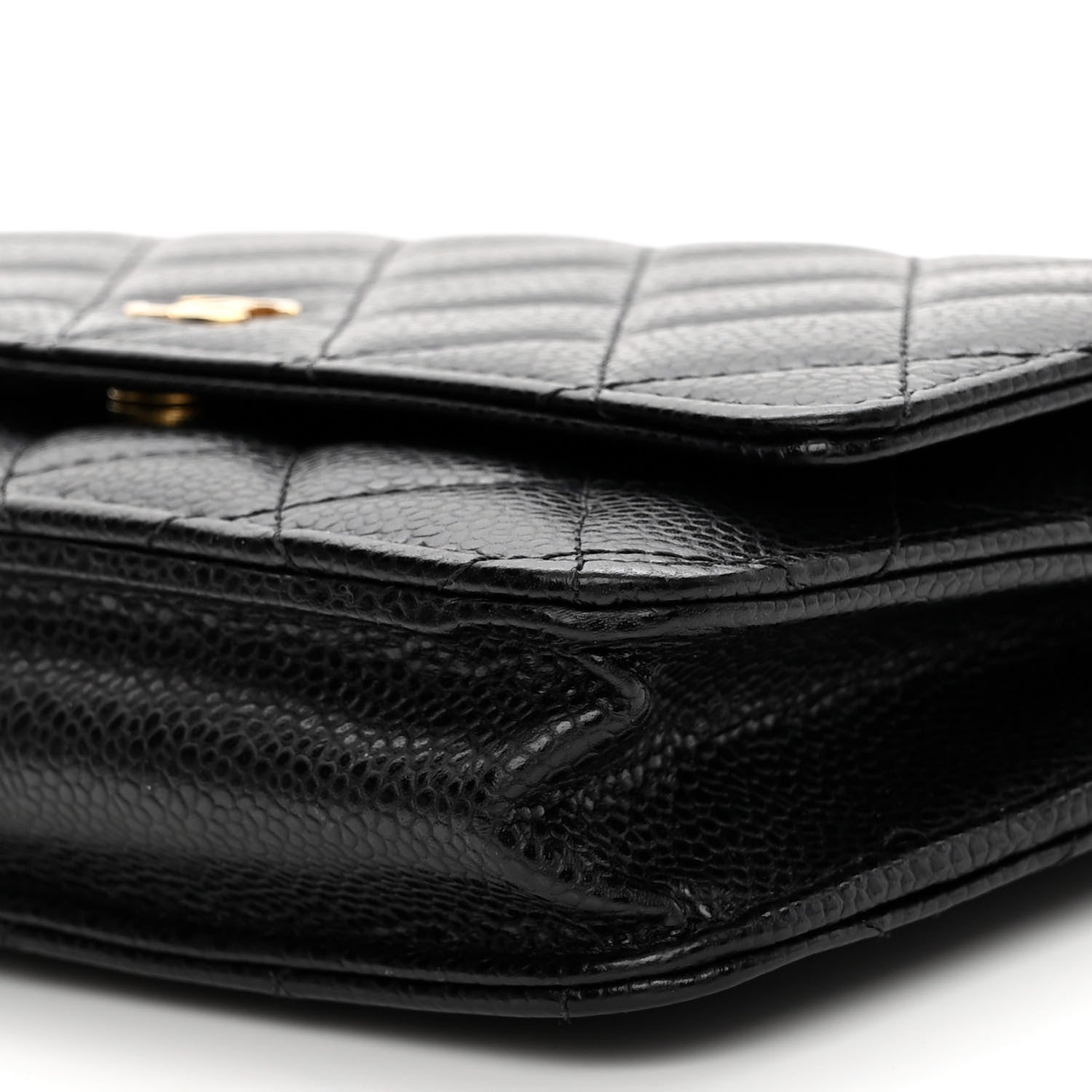 Chanel Caviar Quilted Wallet On Chain WOC Black 10 of 12