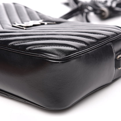 Saint Laurent Calfskin Matelasse Monogram Lou Camera Bag Black 9 of 14