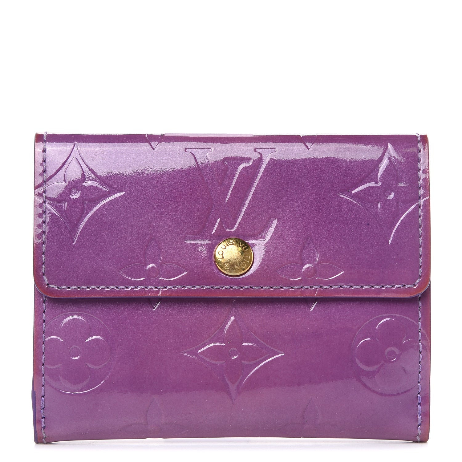 Louis Vuitton Vernis Elise Wallet Purple 1 of 12
