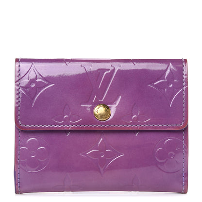 Louis Vuitton Vernis Elise Wallet Purple 1 of 12