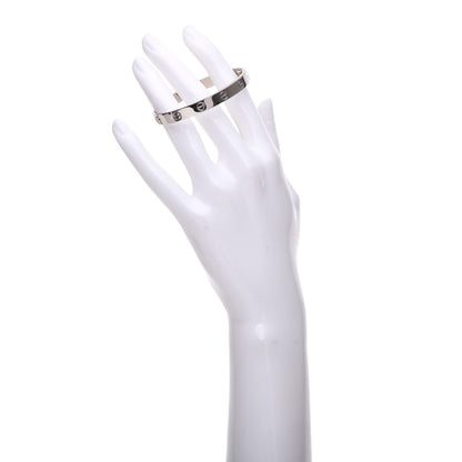Cartier 18K White Gold LOVE Bracelet 16 2 of 6
