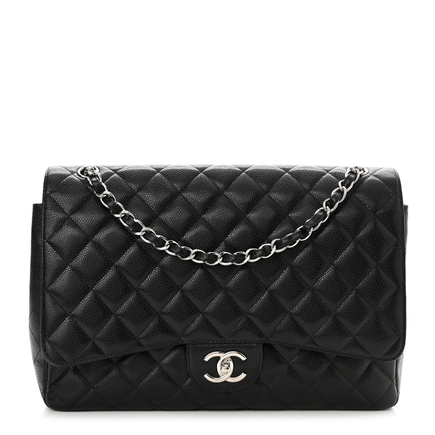 Chanel Caviar Quilted Maxi Double Flap Black 1 of 16