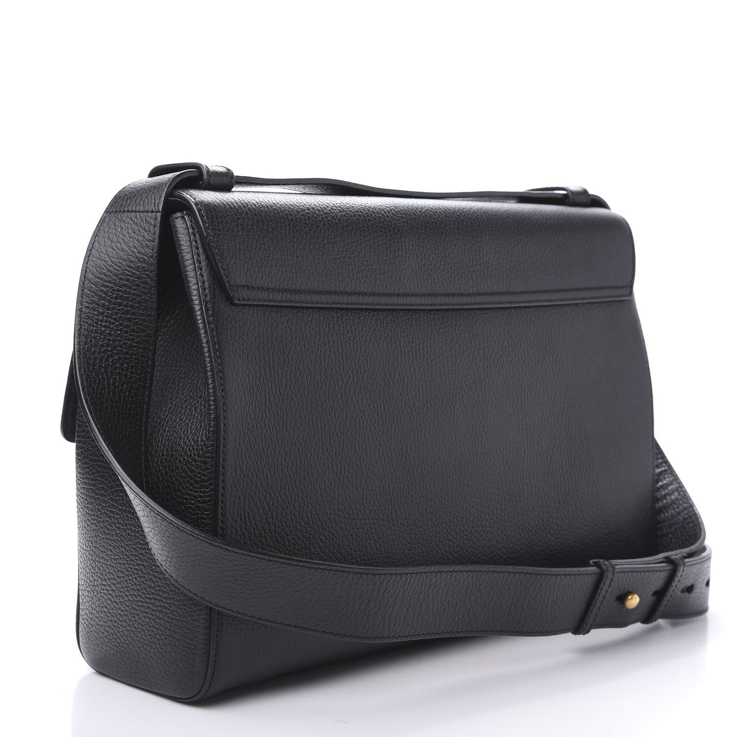 Calfskin GG Marmont Messenger Bag Black