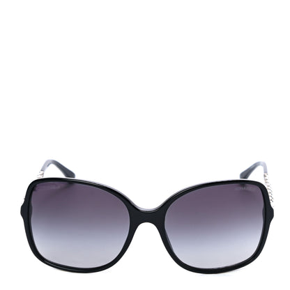 Chanel Lambskin Square Chain Sunglasses 5210-Q Black 2 of 7