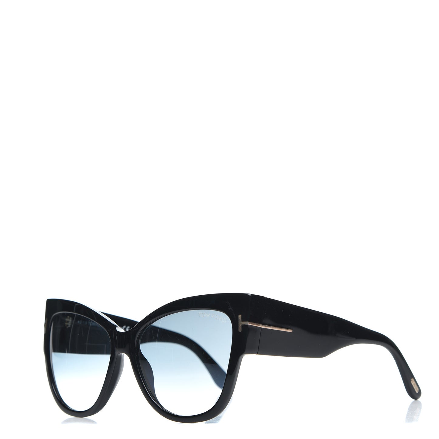 Acetate Anoushka Cat Eye Sunglasses TF371 Black