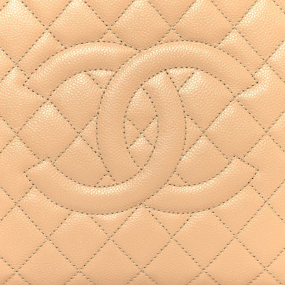 Chanel Caviar Quilted Grand Shopping Tote GST Beige 8 of 18
