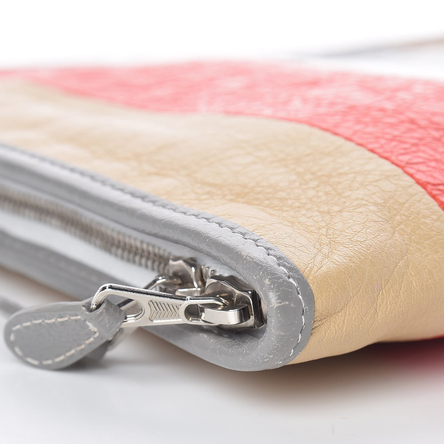 Veau Arena Multicolore Bazar Pouch Beige Orange Taupe