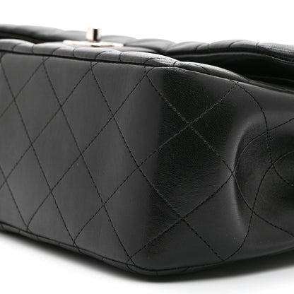 Chanel Lambskin Quilted Jumbo Double Flap Black 10 of 10