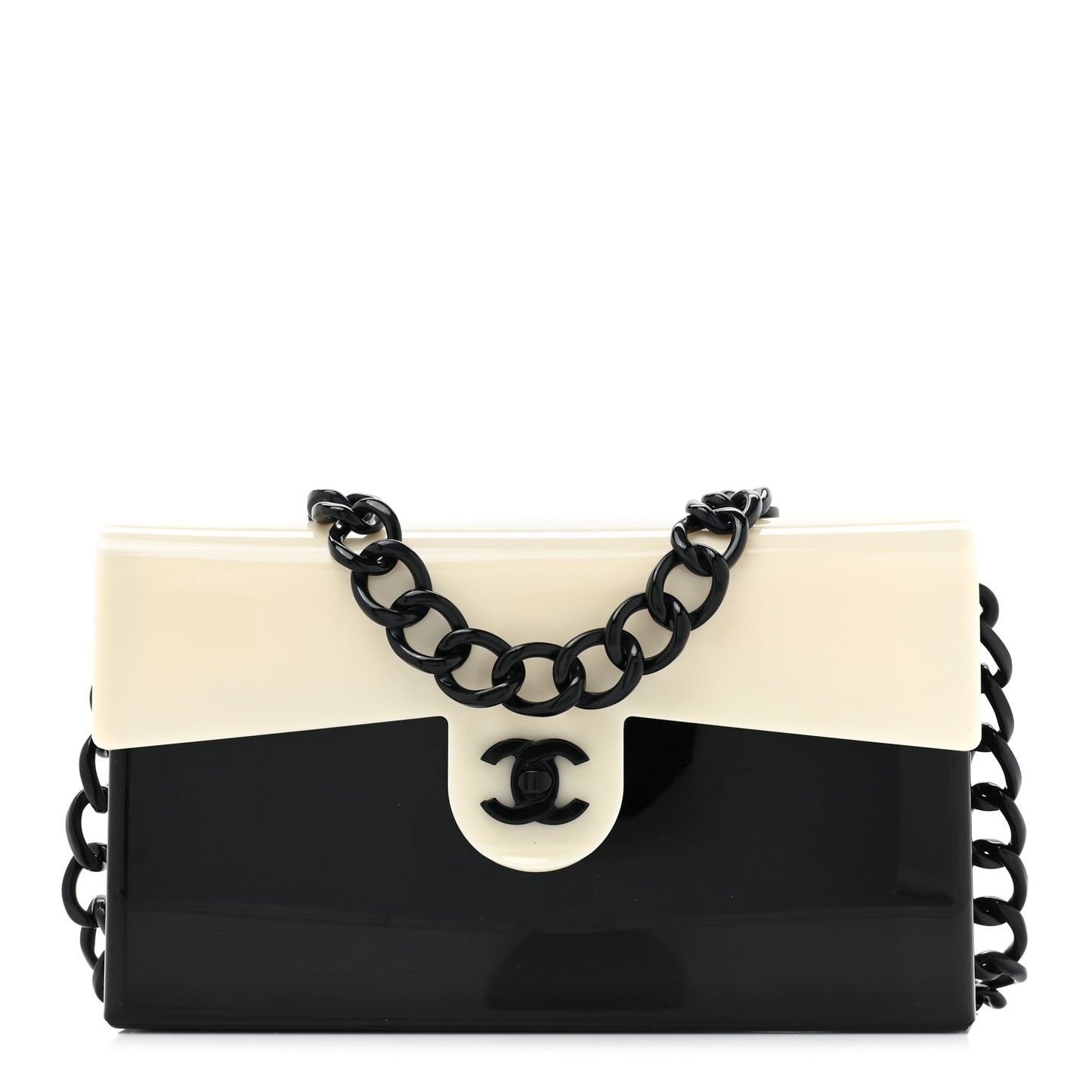 Acrylic Single Flap Black White
