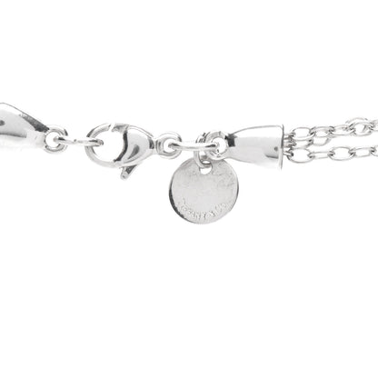 Tiffany Sterling Silver Three Leaf Drop Pendant Necklace 4 of 4