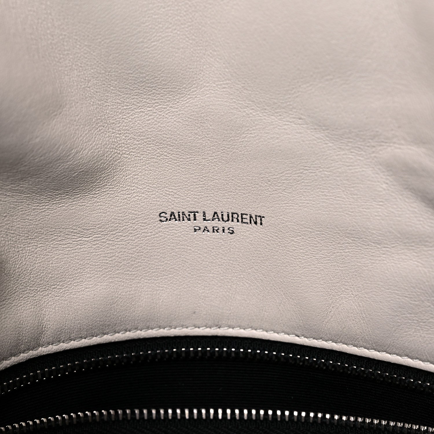 Saint Laurent Lambskin Quilted Medium Loulou Puffer Monogram Chain Satchel Crema Soft 6 of 13