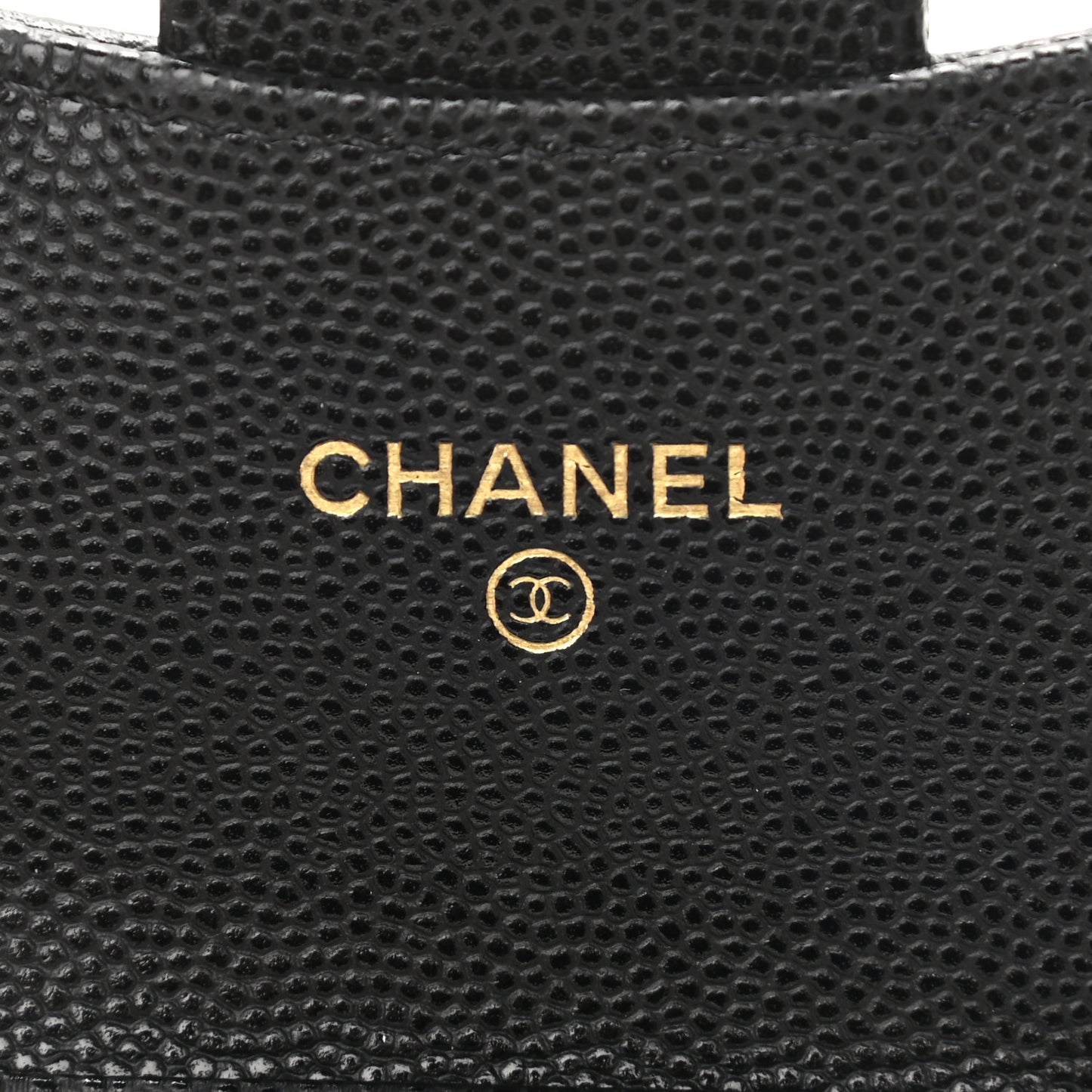 Caviar Quilted Flap Zip Card Holder On Chain Black
