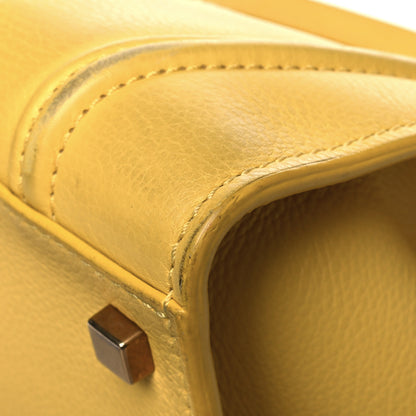 Celine Grained Calfskin Medium Phantom Luggage Yellow 10 of 18