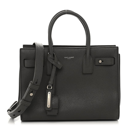 Saint Laurent Grained Calfskin Baby Supple Sac De Jour Fog 1 of 13
