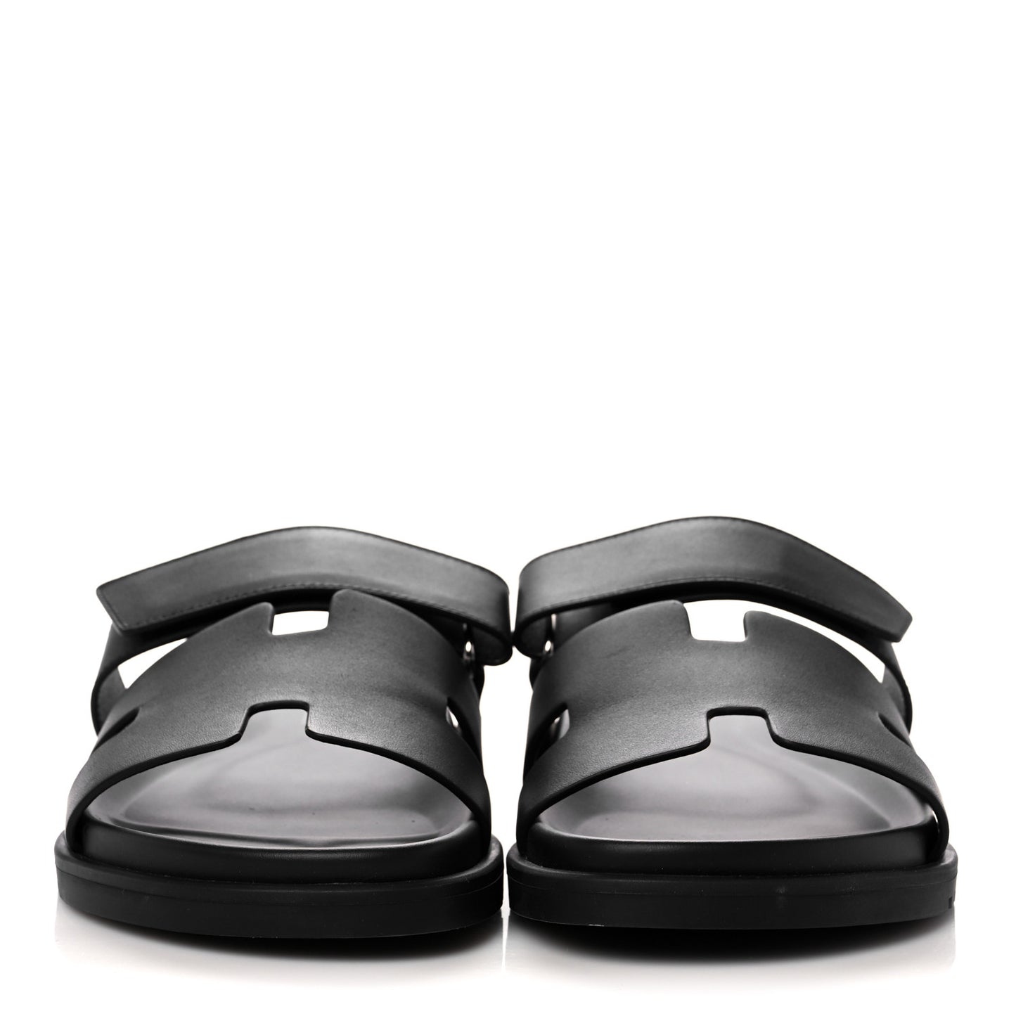 Calfskin Womens Chypre Sandals 40.5 Black