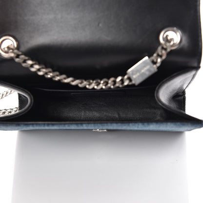Saint Laurent Denim Small Classic Monogram Kate Satchel Blue 5 of 11
