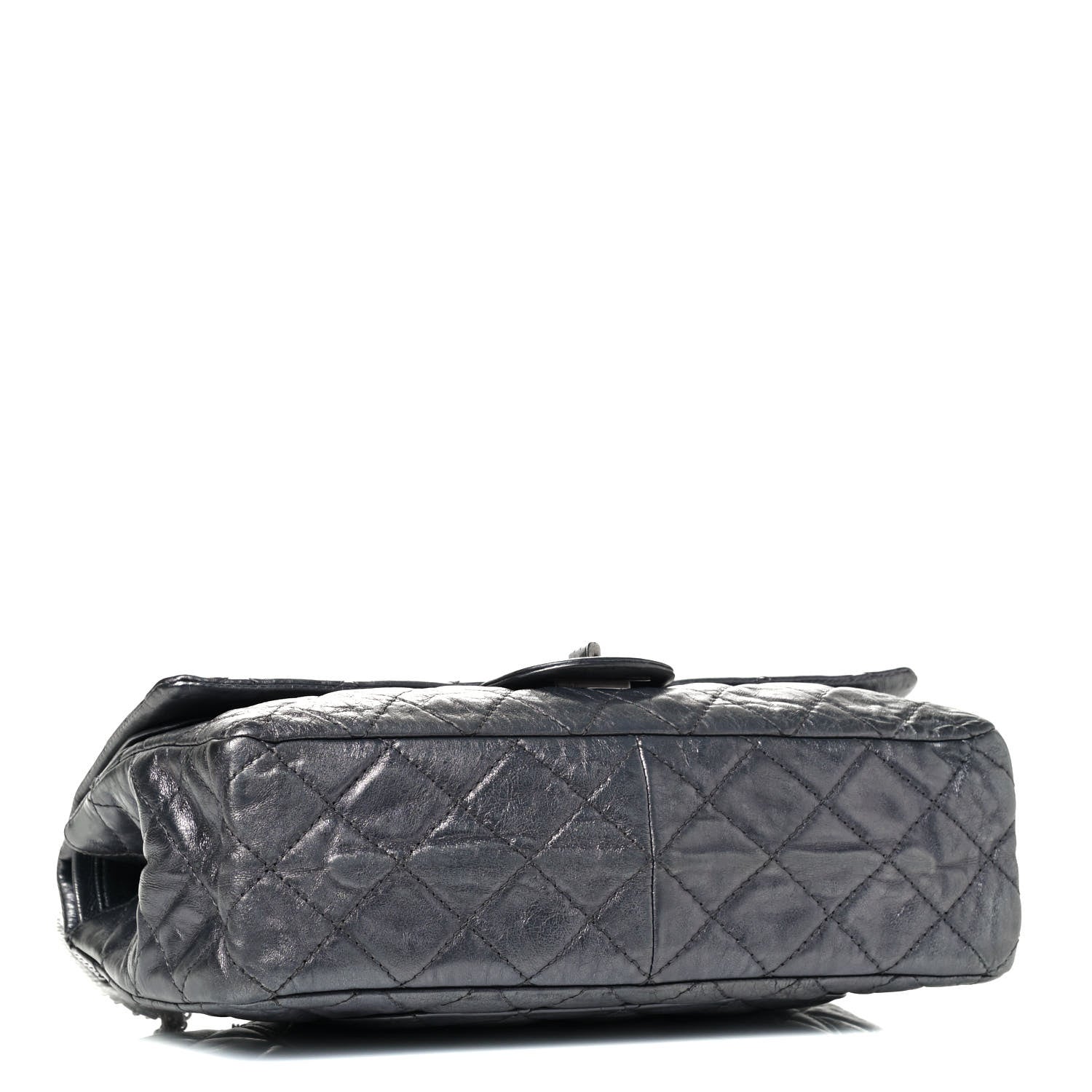 Chanel Metallic Aged Calfskin Quilted 2.55 Reissue 227 Flap Dark Silver 3 of 4