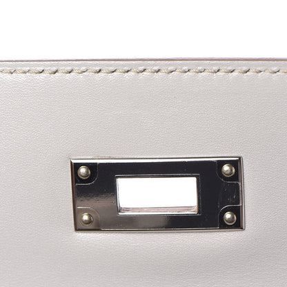 Hermes Tadelakt Kelly Sellier Guilloche 28 Gris Perle 19 of 36