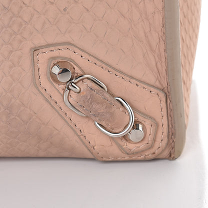 Balenciaga Python Papier A5 Zip Around Tote Old Rose 9 of 22