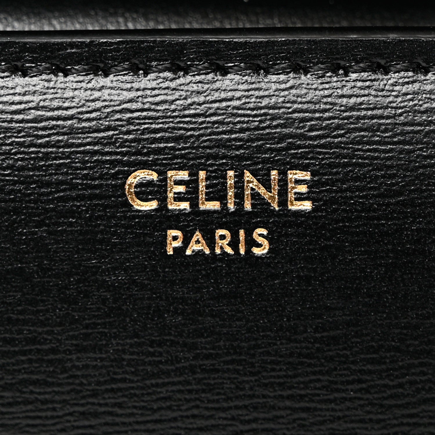 Celine Shiny Smooth Lambskin Small Triomphe Wallet Black 6 of 11