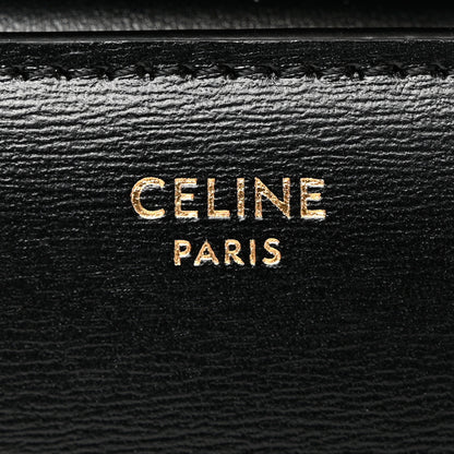 Celine Shiny Smooth Lambskin Small Triomphe Wallet Black 6 of 11