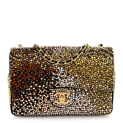 Chanel Lambskin Crystal Flap Black Multicolor 1 of 11
