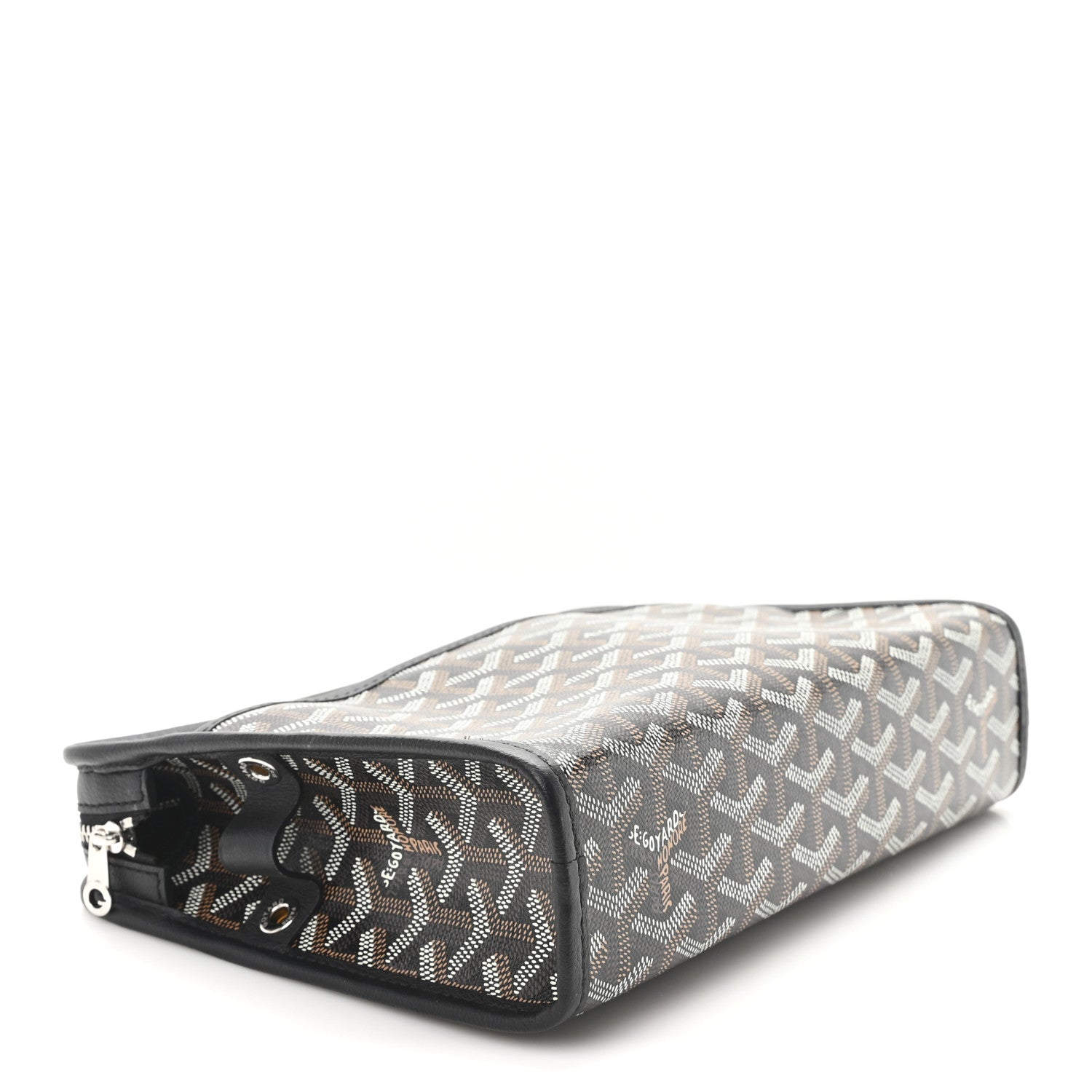 Goyard Goyardine Jouvence MM Toiletry Pouch Black 4 of 7