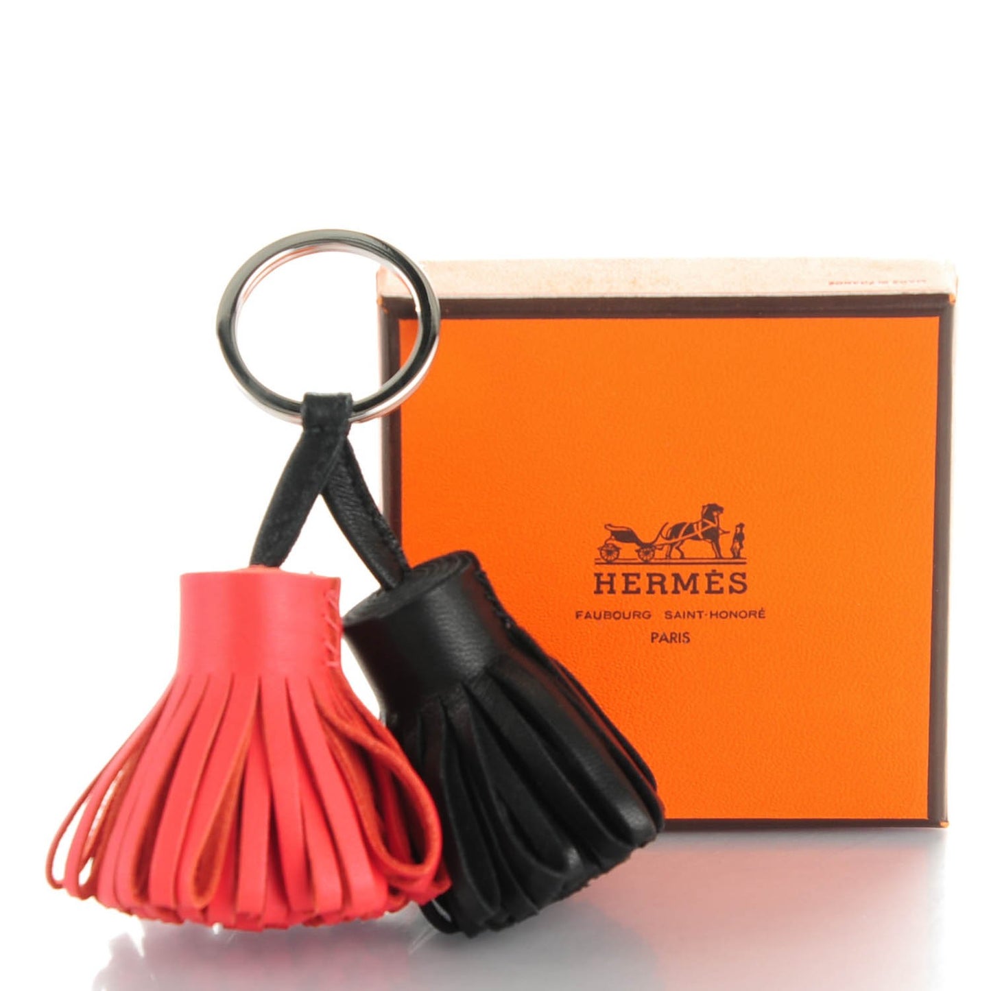 Lambskin Carmen Uno-Dos Key Holder Black Rose Jaipur