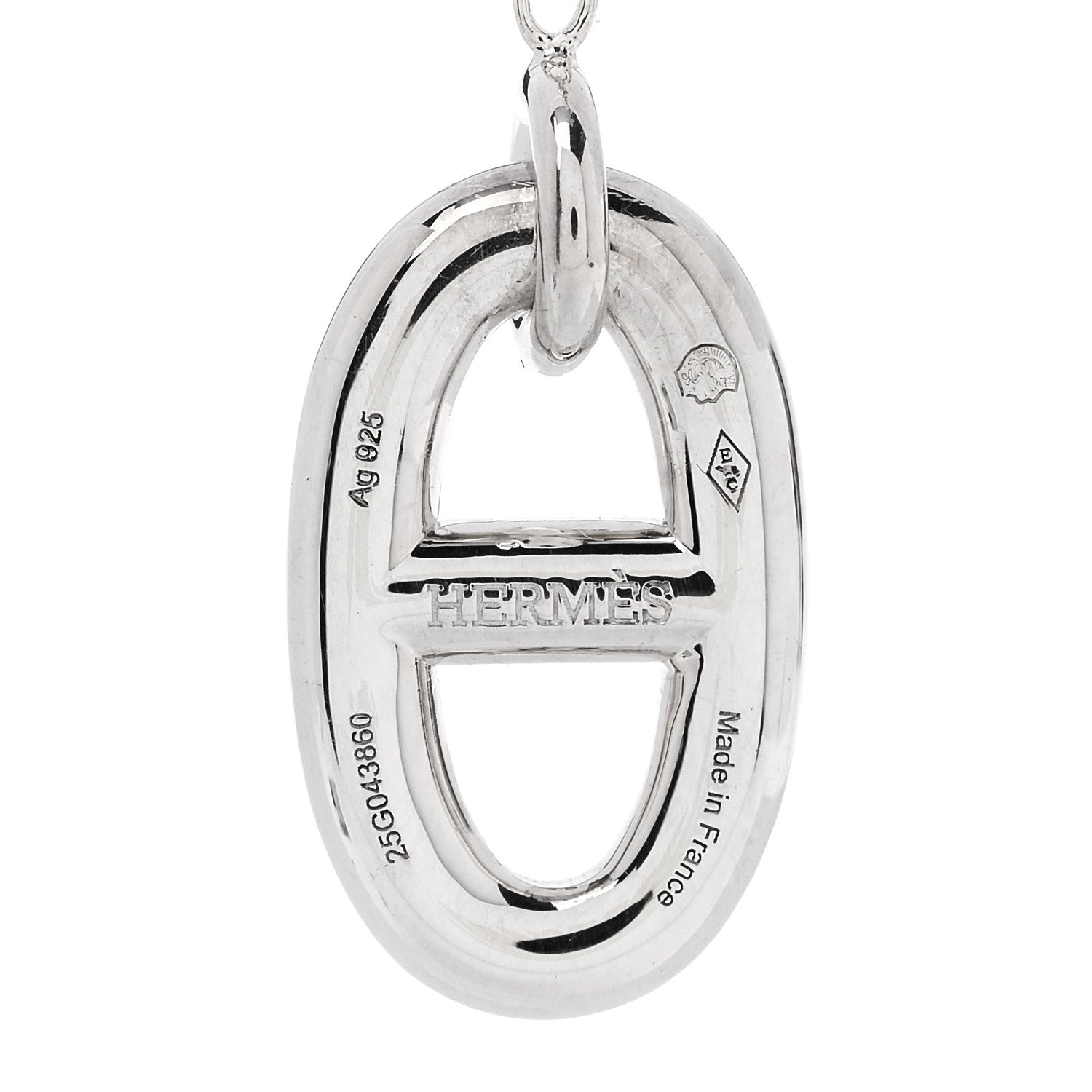 Hermes Sterling Silver Farandole Drop Earrings 4 of 6