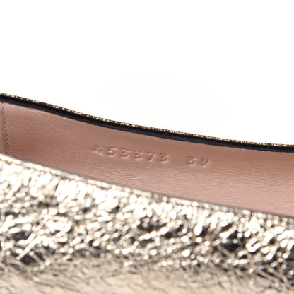 Gucci Galassia GG Marmont Fringe Flats 39 Platino 10 of 10