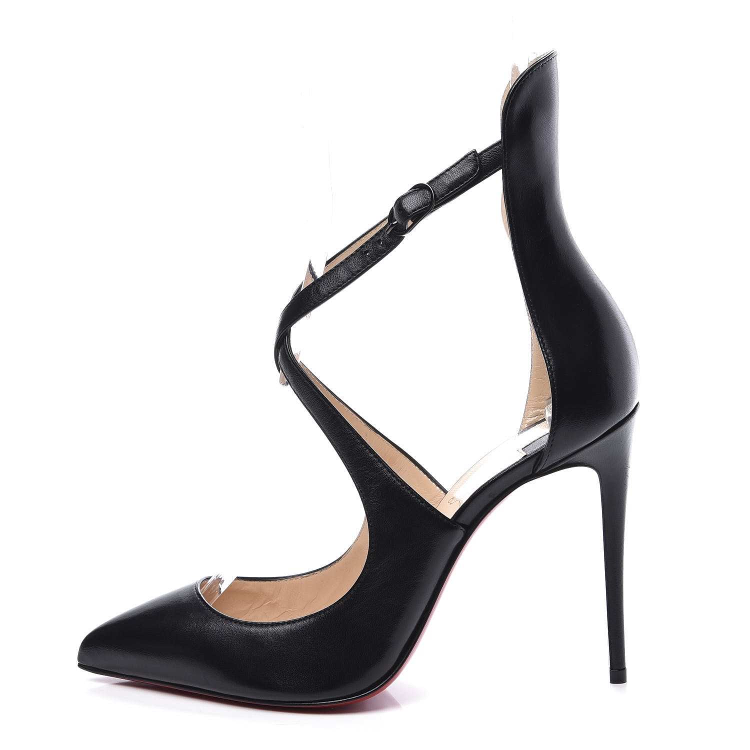 Christian Louboutin Shiny Nappa Marlenarock 100 Pumps 36.5 Black 1 of 9