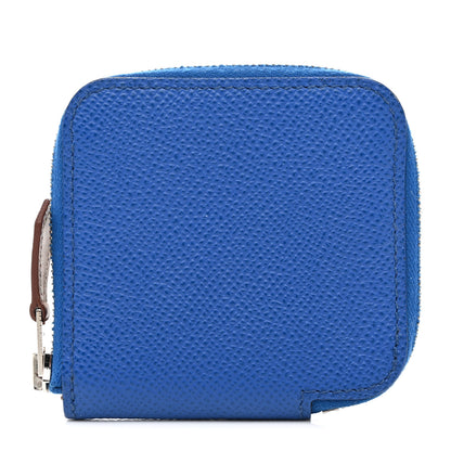 Hermes Epsom Silk'In Coin Purse Bleu Brighton 1 of 8