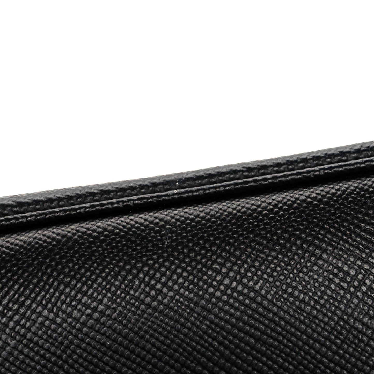 Saffiano Cuir Large Double Bag Nero Black