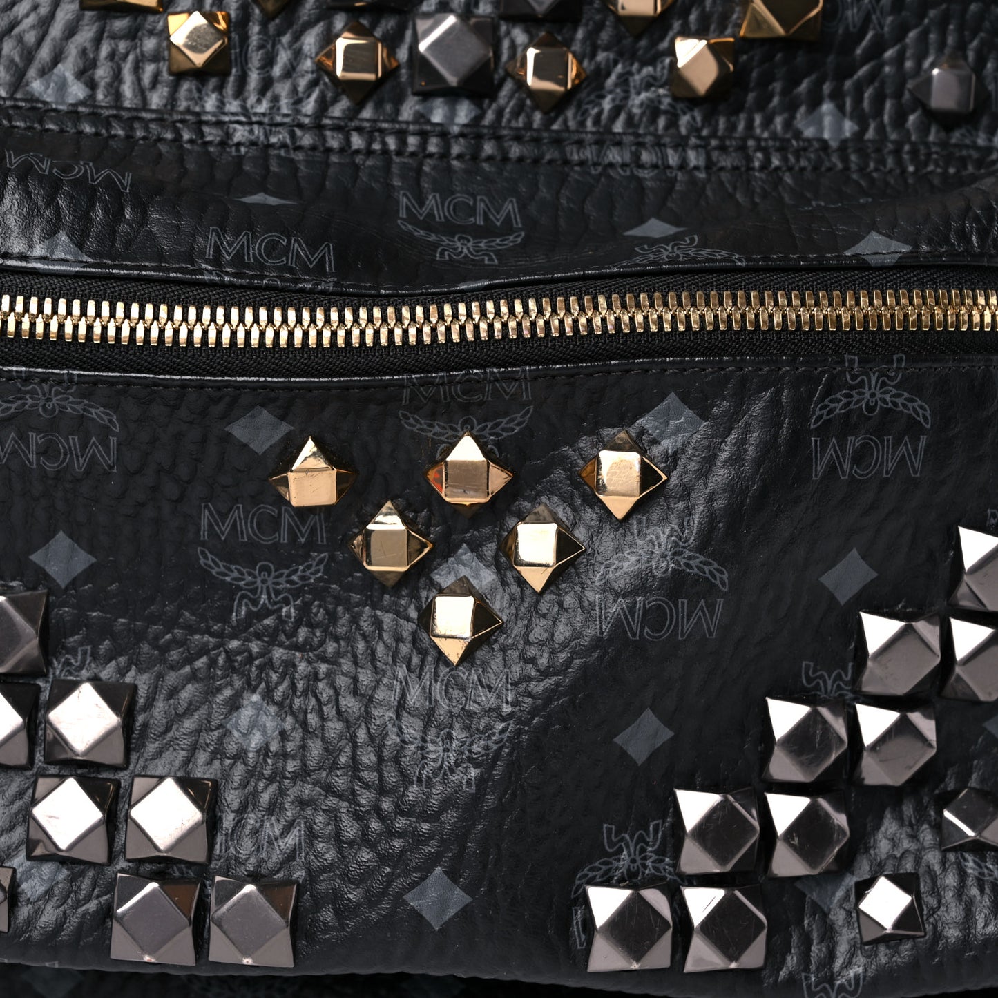 Visetos Studded Medium Stark M Backpack Black