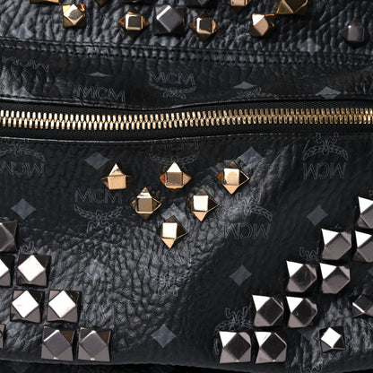 MCM Visetos Studded Medium Stark M Backpack Black 18 of 21