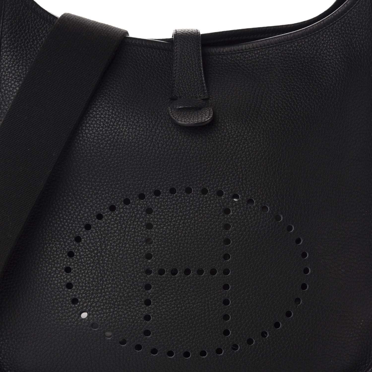 Hermes Taurillon Clemence Evelyne III GM Black 10 of 10