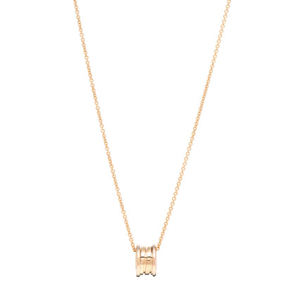 Bulgari 18K Rose Gold B.Zero1 Pendant Necklace 1 of 5