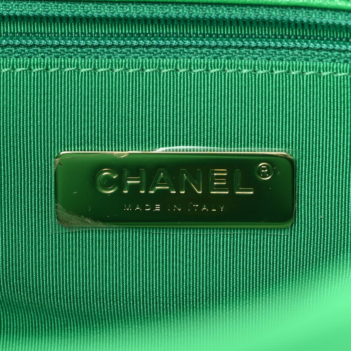 Lambskin Quilted Maxi Chanel 19 Flap Green