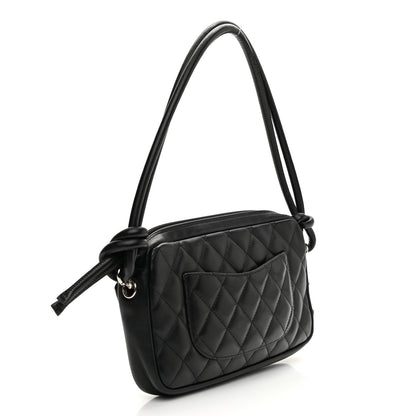 Chanel Calfskin Quilted Cambon Pochette Black White 3 of 10